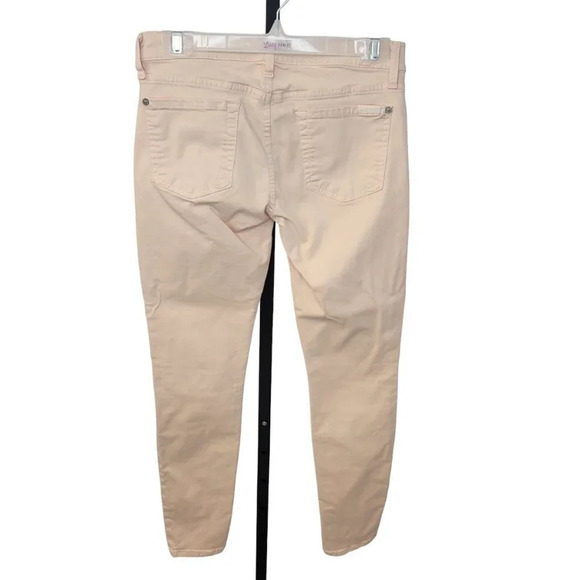 7 For All Mankind  Pale Pink Skinny Jeans - Picture 5 of 6